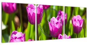 Slika tulipana na livadi (sa satom) (90x30 cm)