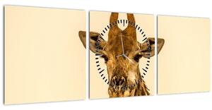 Slika žirafe (sa satom) (90x30 cm)