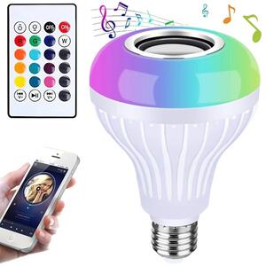 Rgb led žarnica 7w in bluetooth zvočnik + daljinski upravljalnik - aptel