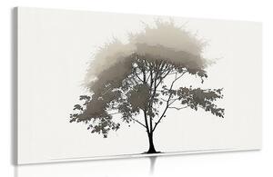 Slika minimalističko listopadno stablo
