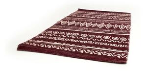Crveno-bijeli pamučni tepih Webtappeti Ethnic, 55 x 110 cm