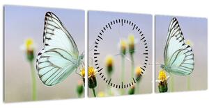 Slika leptira na cvijetu (sa satom) (90x30 cm)