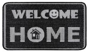 Antracit sivi otirač Hanse Home Weave Smiley Welcome, 50 x 80 cm