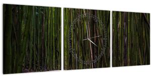 Slika - Između bambusa (sa satom) (90x30 cm)