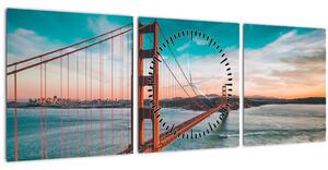 Slika - Zlatna vrata, San Francisco (sa satom) (90x30 cm)
