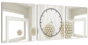 Slika - Pogled iznutra - apstrakcija (sa satom) (90x30 cm)