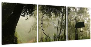 Slika jutarnje magle (sa satom) (90x30 cm)