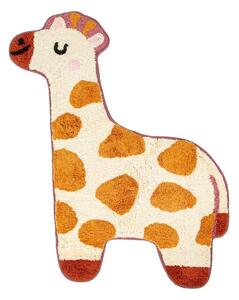 Narančasto-bež dječji pamučni tepih Sass & Belle Giraffe, 57 x 80 cm