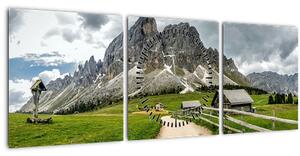 Slika - U austrijskim planinama (sa satom) (90x30 cm)