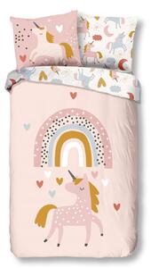 Dječja pamučna posteljina Good Morning Unicorn, 140 x 220 cm