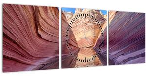 Slika - Arizonski valovi (sa satom) (90x30 cm)