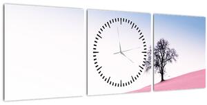 Slika - Ružičasti san (sa satom) (90x30 cm)