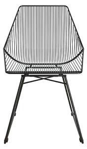 Crna metalna stolica CosmoLiving by Cosmopolitan Ellis