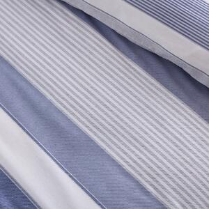 Plava posteljina Catherine Lansfield Newquay Stripe, 135 x 200 cm