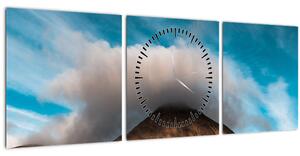 Slika - Oblak iznad vrha (sa satom) (90x30 cm)