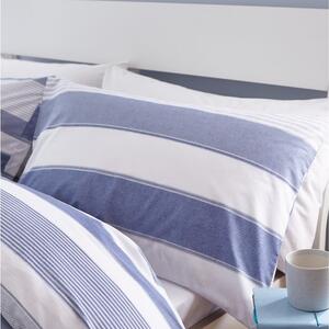 Plava posteljina Catherine Lansfield Newquay Stripe, 135 x 200 cm