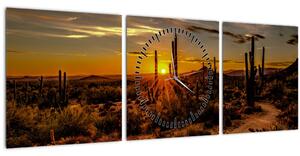 Slika - Kraj dana u pustinji Arizona (sa satom) (90x30 cm)