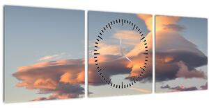 Slika - Magično nebo (sa satom) (90x30 cm)