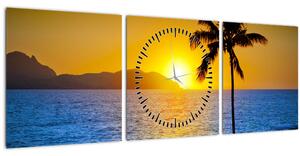 Slika - Zalazak sunca nad morem (sa satom) (90x30 cm)
