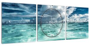 Slika - Pogled u podmorje (sa satom) (90x30 cm)