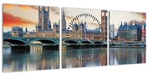 Slika - Londonski Houses of Parliament (sa satom) (90x30 cm)