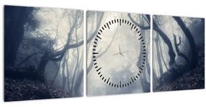 Slika - Šuma u magli (sa satom) (90x30 cm)