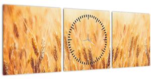 Slika - polje sa žitom (sa satom) (90x30 cm)