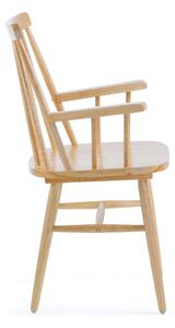 Prirodna blagovaonska stolica od drva kaučukovca Kave Home Kristie