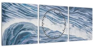 Slika apstrakcije (sa satom) (90x30 cm)