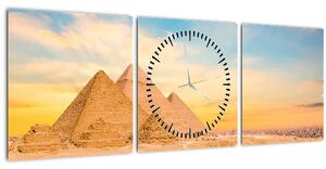 Slika egipatskih piramida (sa satom) (90x30 cm)