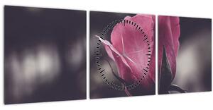 Slika - Detalj cvijeta ruže (sa satom) (90x30 cm)