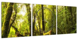 Slika džungle i mahovine (sa satom) (90x30 cm)