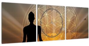 Slika meditacije (sa satom) (90x30 cm)