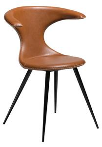 Smeđa stolica od umjetne kože DAN-FORM Denmark Flair