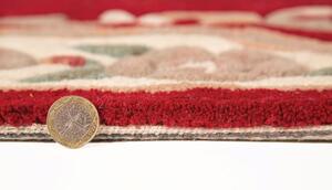 Crveni vuneni tepih Flair Rugs Aubusson, ⌀ 120 cm