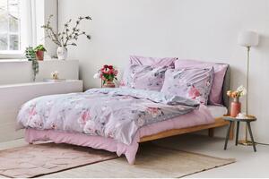Ružičasta pamučna posteljina za bračni krevet Bonami Selection Belle, 200 x 220 cm