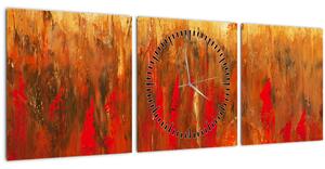 Slikanje naslikane apstrakcije (sa satom) (90x30 cm)