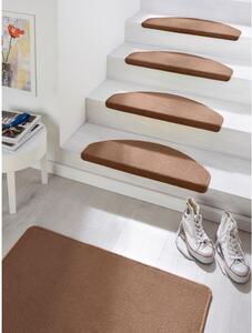 Set od 15 smeđih tepiha za stepenice Hanse Home Fancy, 23 x 65 cm