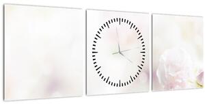 Slika nježnog cvijeća (sa satom) (90x30 cm)