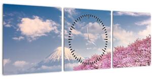Slika - Japanski proljetni krajolik (sa satom) (90x30 cm)