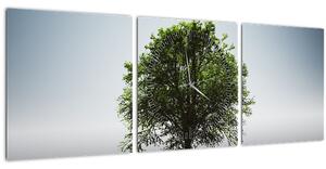 Slika - Usamljeno stablo (sa satom) (90x30 cm)