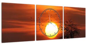 Slika - Zalazak sunca (sa satom) (90x30 cm)