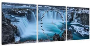 Slika - Pogled na slapove (sa satom) (90x30 cm)