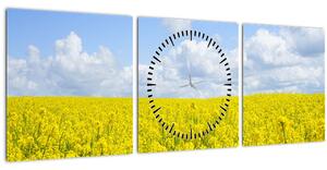 Slika žutog polja (sa satom) (90x30 cm)