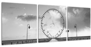 Slika - Šetalište uz obalu (sa satom) (90x30 cm)