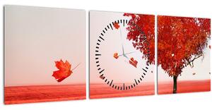 Slika - Drvo ljubavi (sa satom) (90x30 cm)