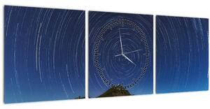 Slika rotirajućih zvijezda (sa satom) (90x30 cm)