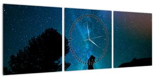 Slika - Susret pod zvijezdama (sa satom) (90x30 cm)
