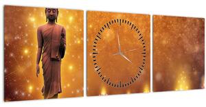 Slika - Buda v zlatih bleščicah (sa satom) (90x30 cm)