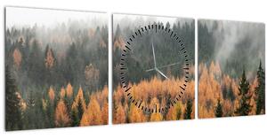 Slika - Jesenski gozd (sa satom) (90x30 cm)